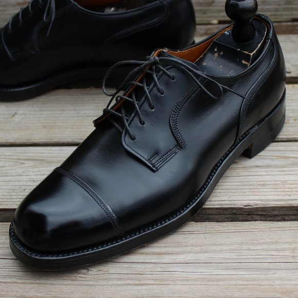 Vintage the Hartt Shoe Black Cap Toe Gunboat Derby - Picture 4 of 14
